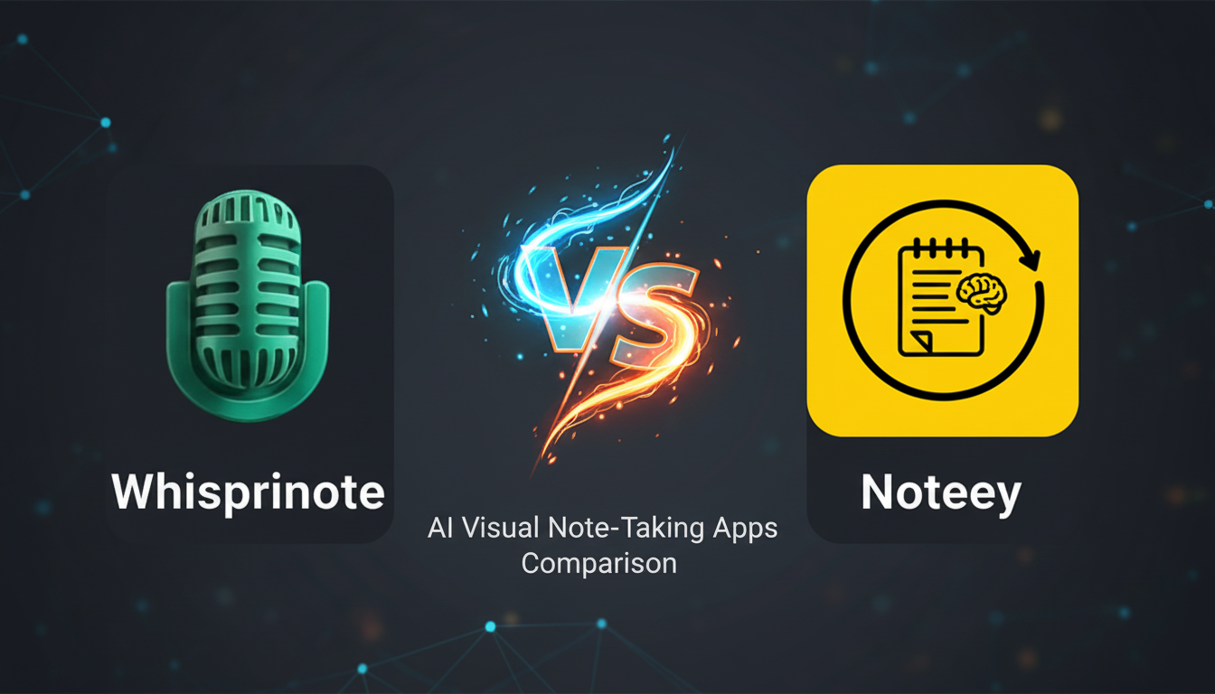 Whisprinote vs Noteey | Visual Note taking apps
