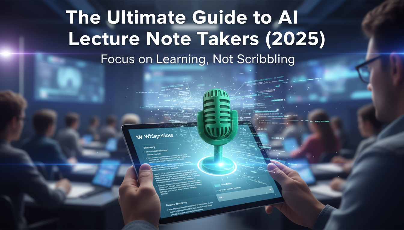 The Ultimate Guide to AI Lecture Note Takers (2025)