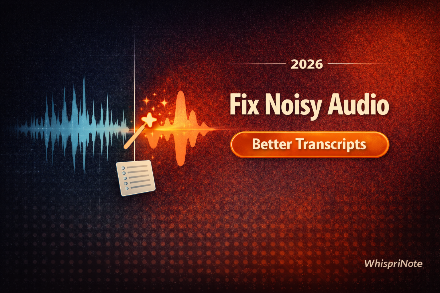 How to Clean Noisy Lecture Audio for Better Transcripts (2026)