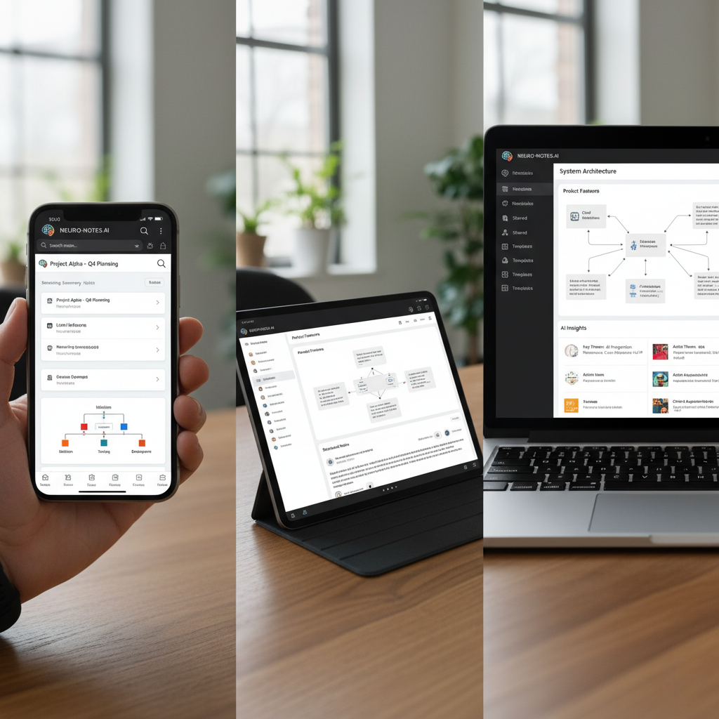AI note taking app hero