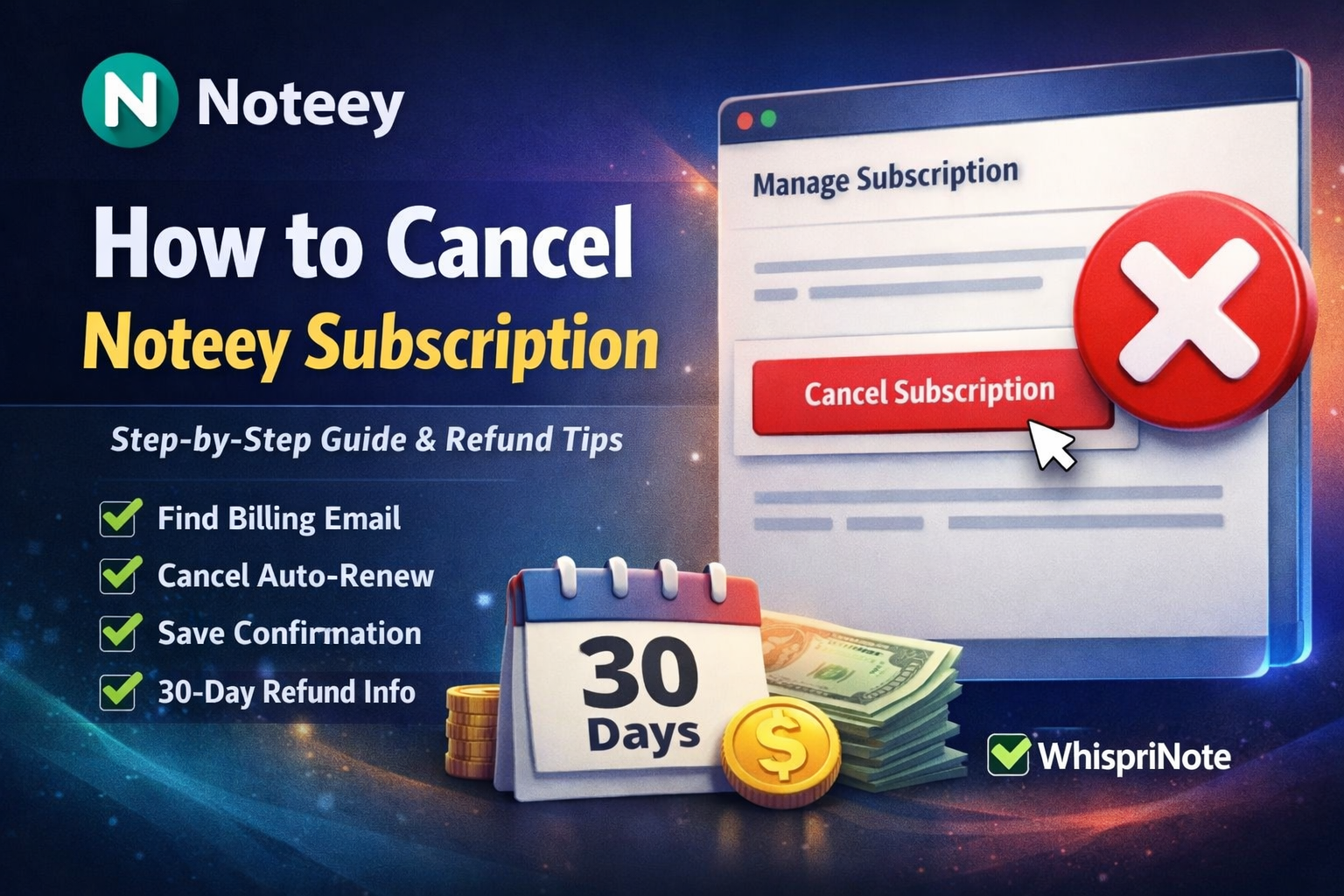 How to Cancel Noteey Subscription (Step-by-Step)