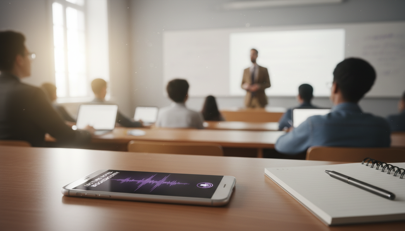 recording in a lecture