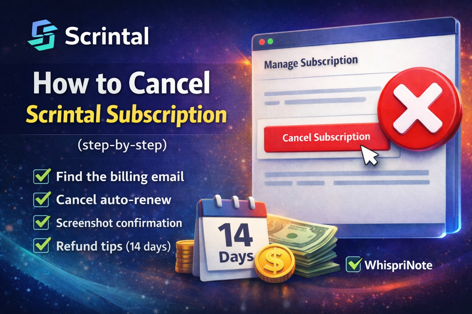 How to Cancel Scrintal Subscription (Step-by-Step)