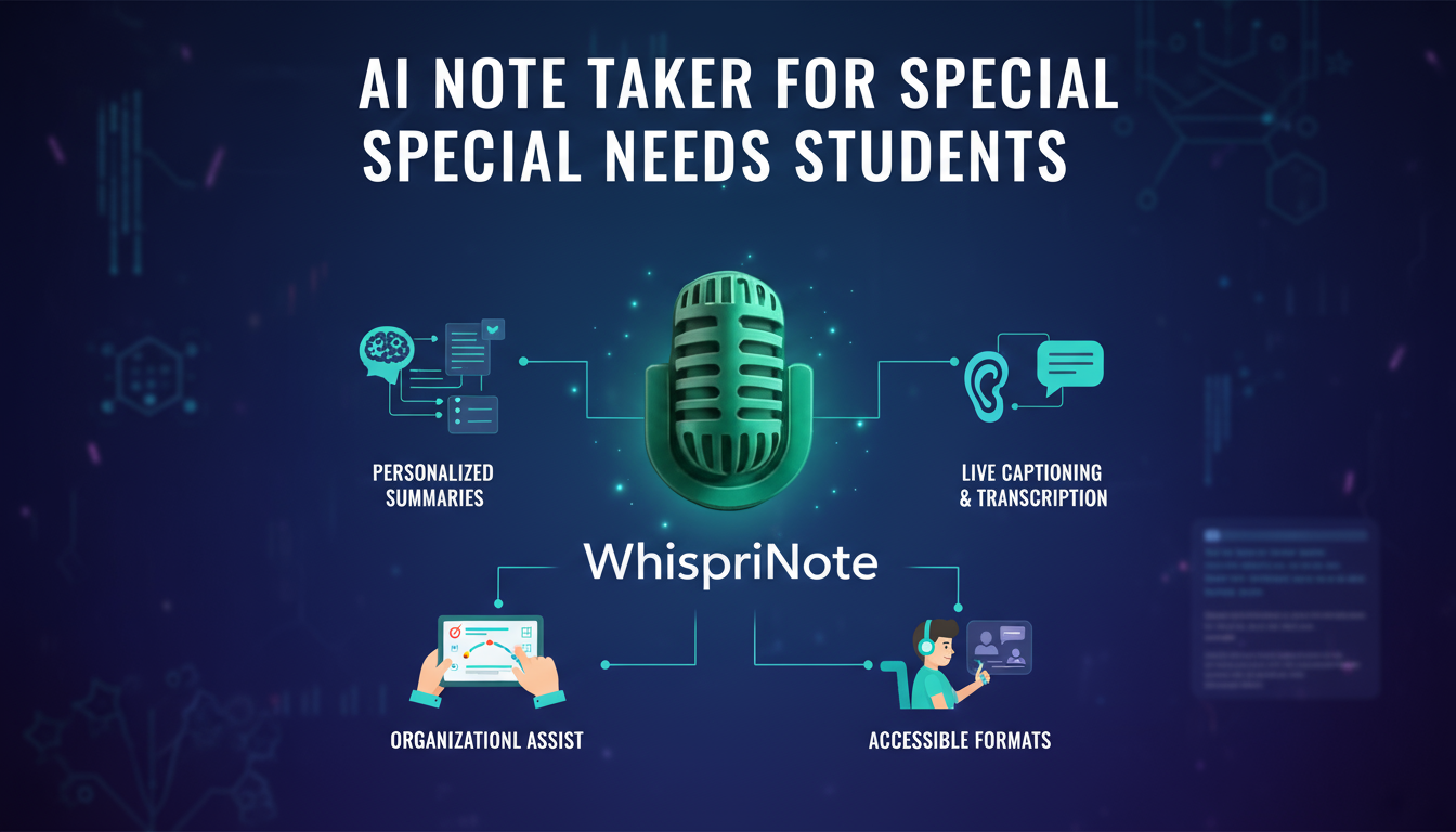 How AI Note Takers Create Accessible Lectures for Special Needs Students