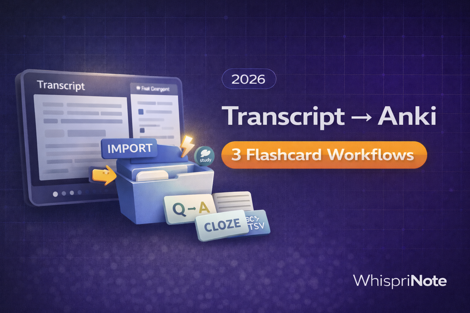 YouTube Lectures to Flashcards (Anki + Quizlet): Fast Workflow