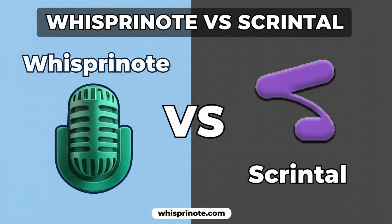 Whisprinote vs Scrintal: Best AI Notes & Visual Tool