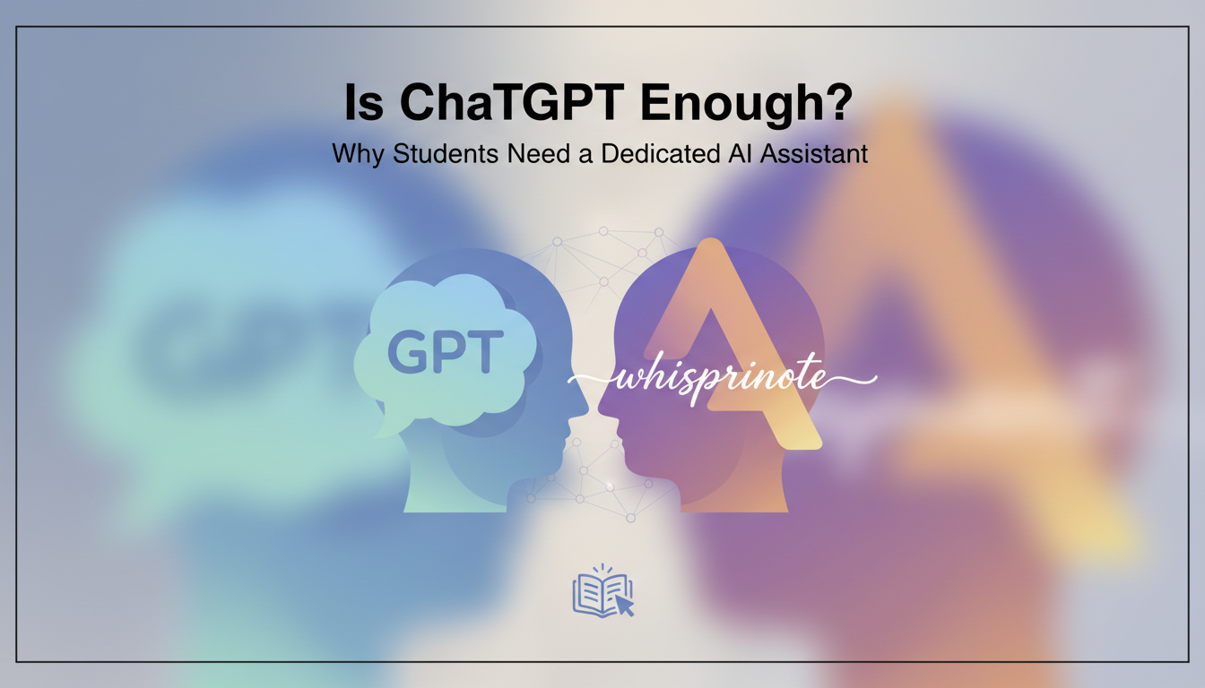 Is ChatGPT Enough? Why ChatGPT Students Need a Dedicated AI Assistant