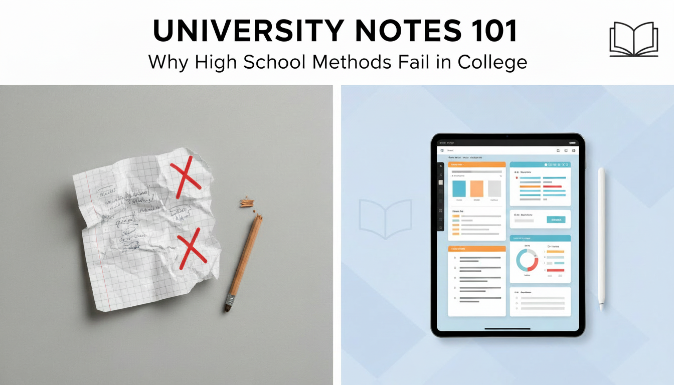 University Notes 101: Why High School Methods Fail in College