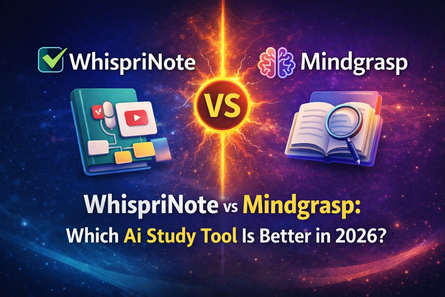 WhispriNote vs Mindgrasp: Which AI Study Tool Is Better in 2026?